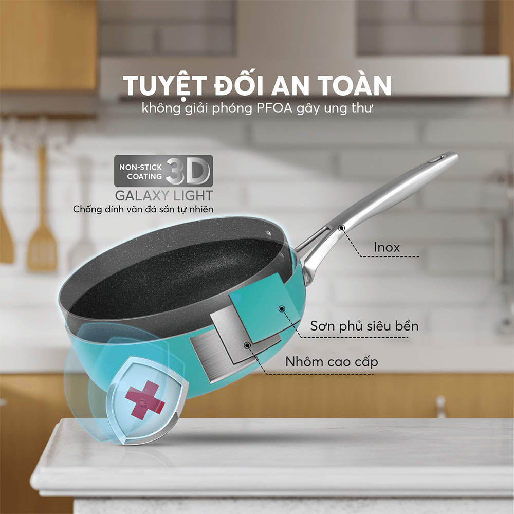 Ưu điểm chảo chống dính Elmich