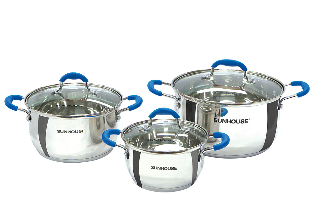 bộ nồi sunhouse inox 304