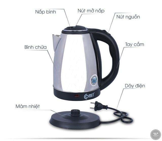 Ưu điểm tiện lợi ấm đun siêu tốc