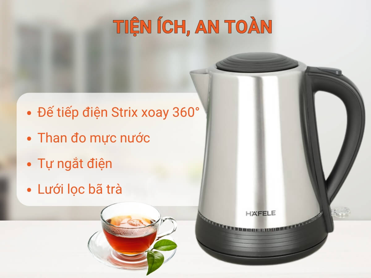 ấm đun siêu tốc nổi bật tính năng