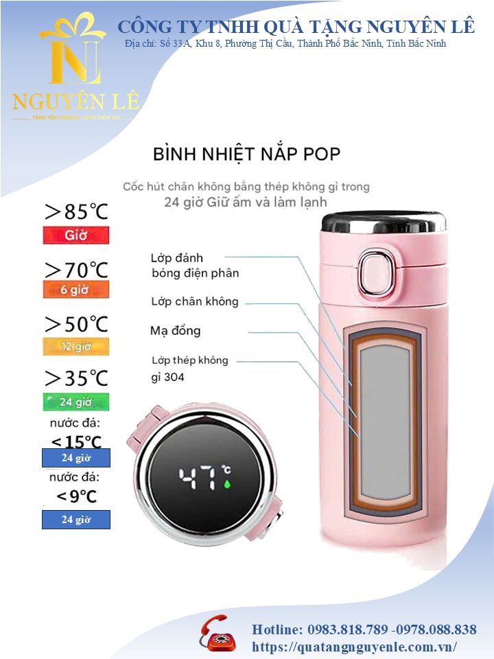 bình giữ nhiệt nguyên lê cao cấp