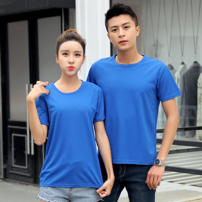 đồng phục áo phông cổ tròn in logo thương hiệu