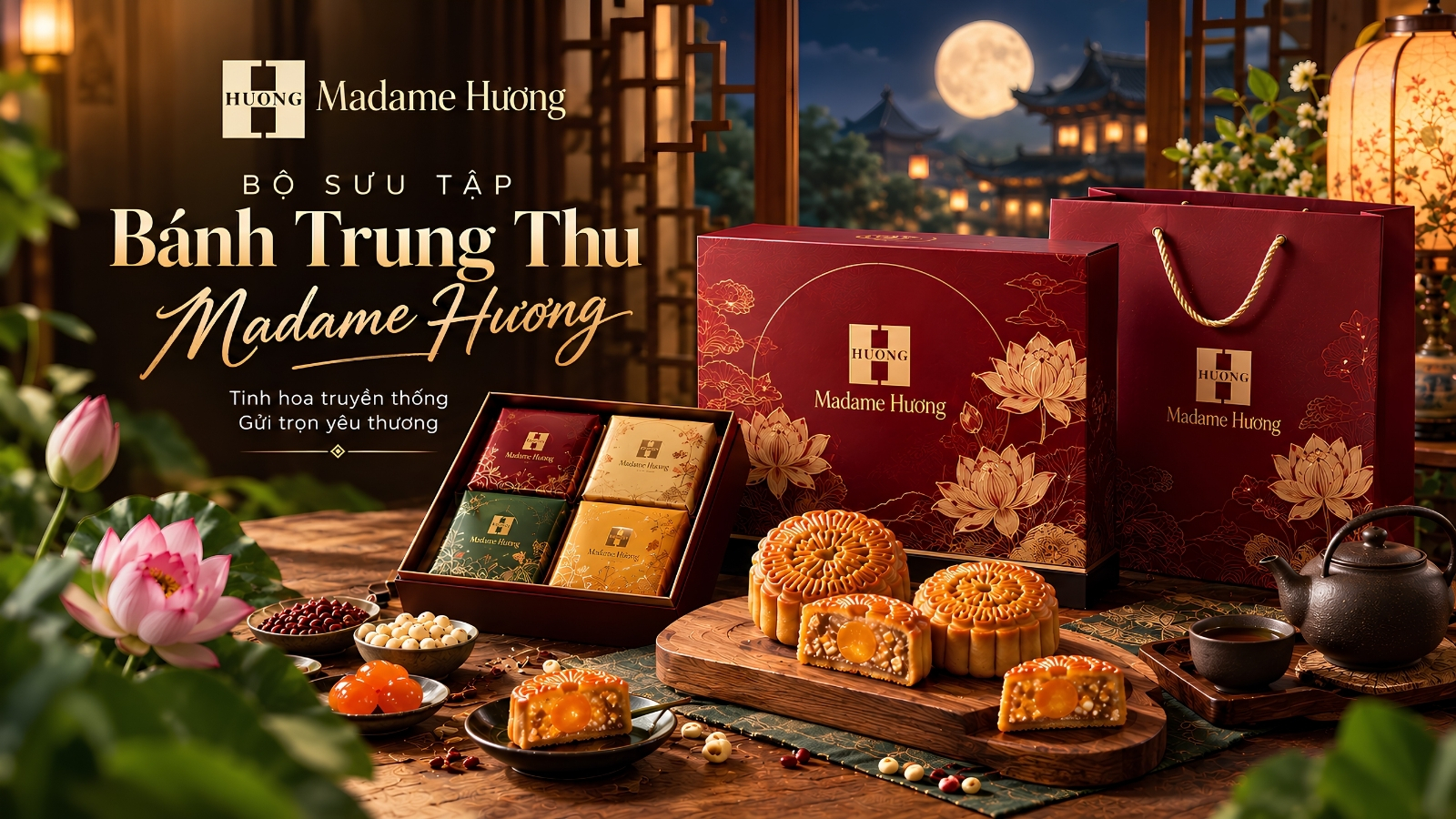 Bộ sưu tập bánh trung thu Madame Hương