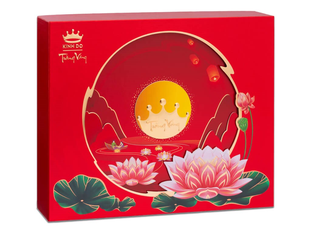 bánh Trung Thu Kinh Đô Trăng vàng hồng ngọc an thịnh