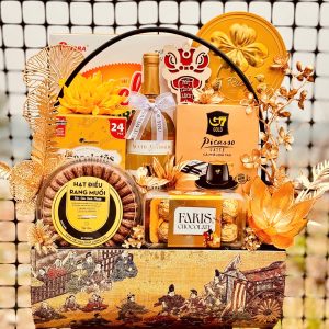 Hộp quà mái ấm vàng