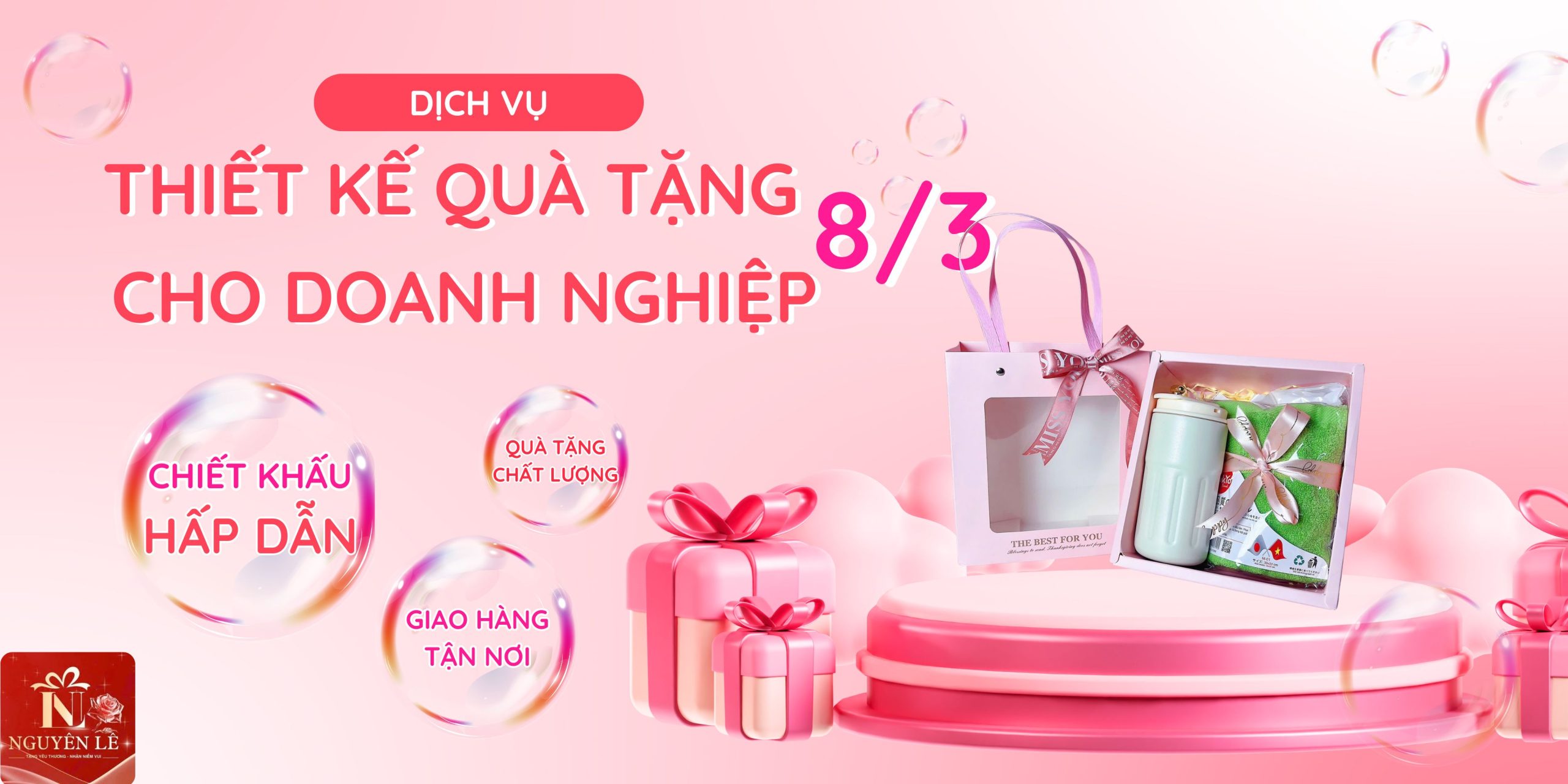 Dịch vụ thiết kế quà tặng 8 tháng 3 cho doanh nghiệp