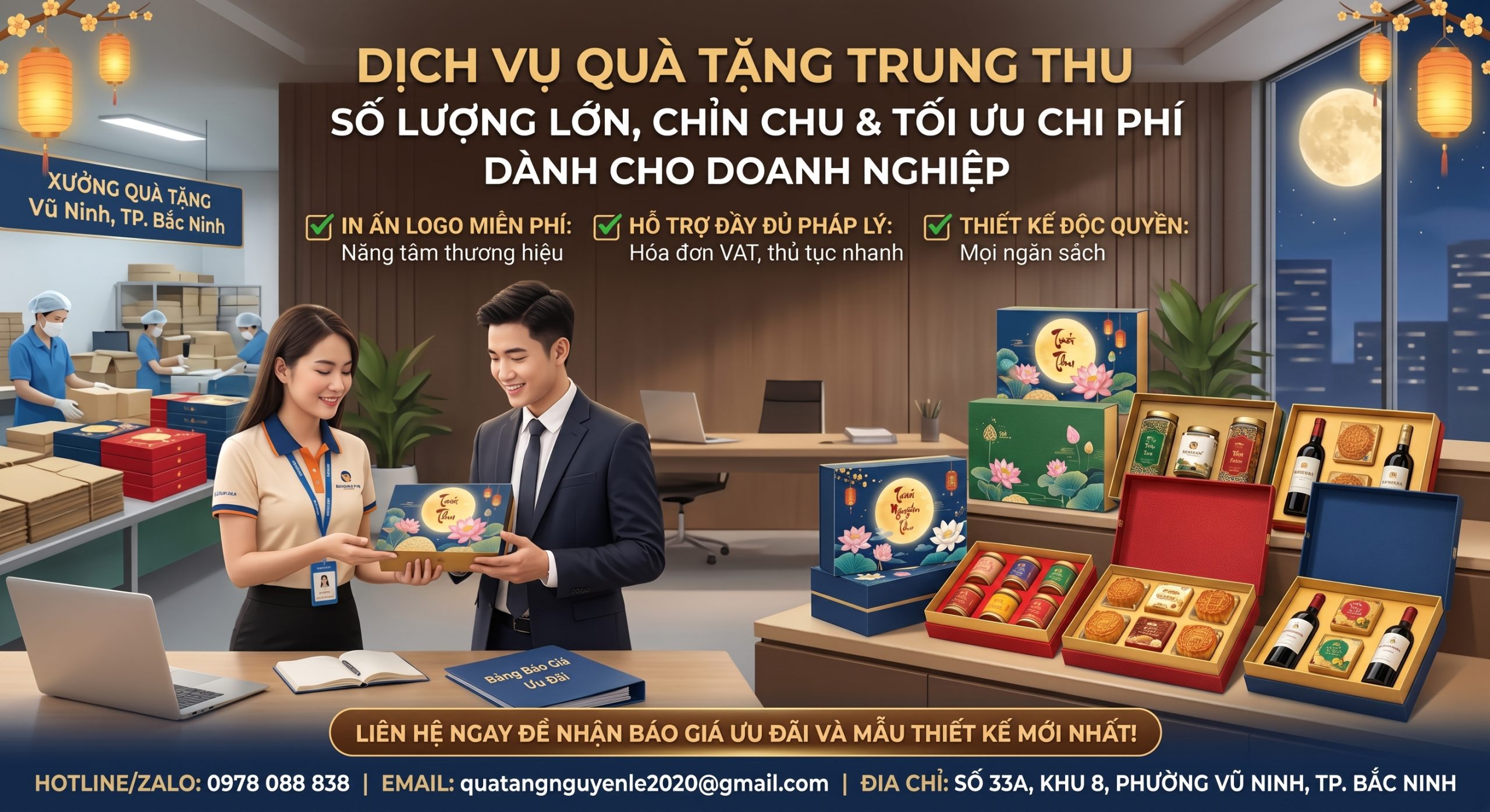 Cung cấp quà tặng Trung Thu cho doanh nghiệp