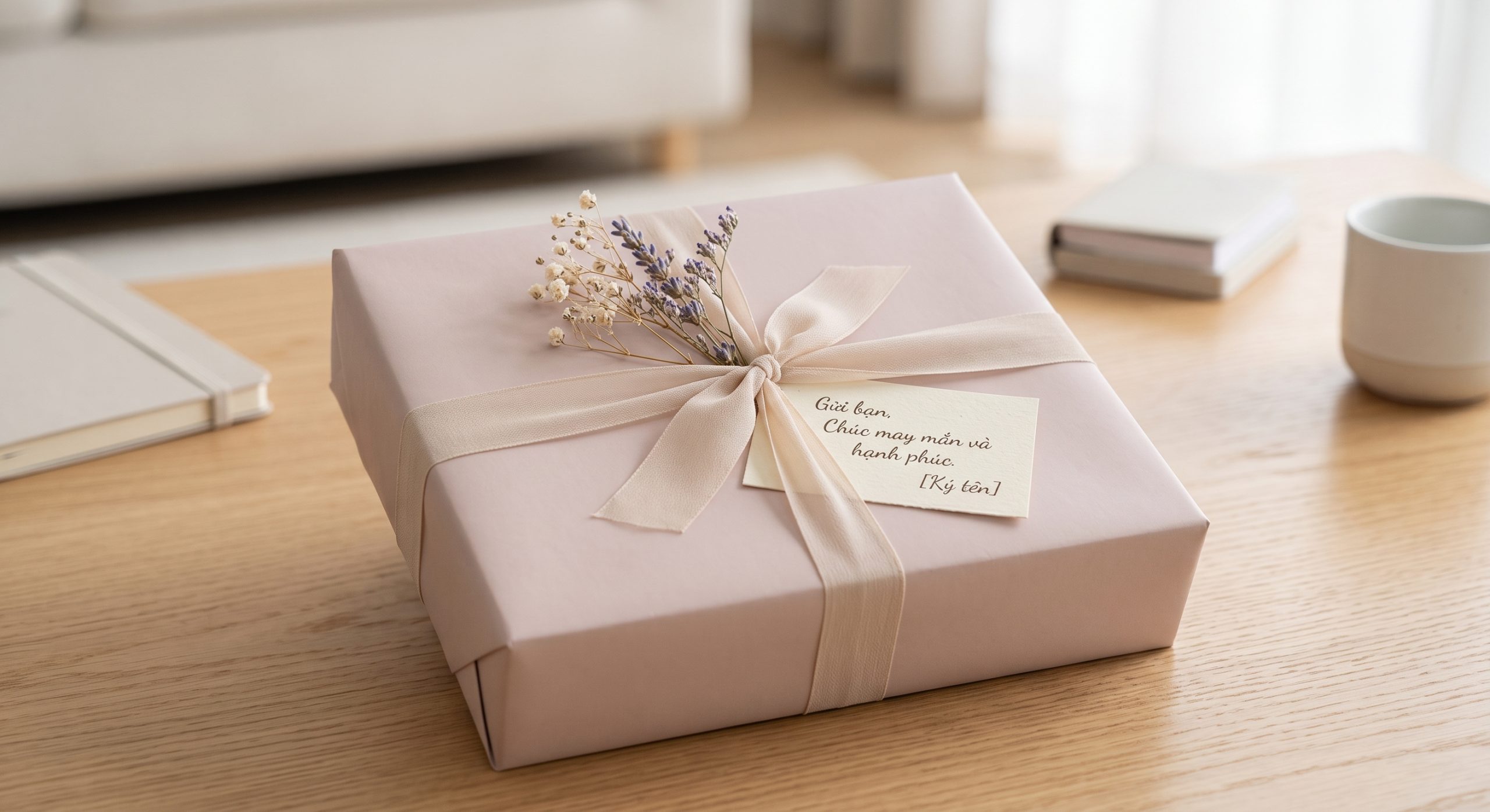 Hộp quà tặng theo phong cách tối giản