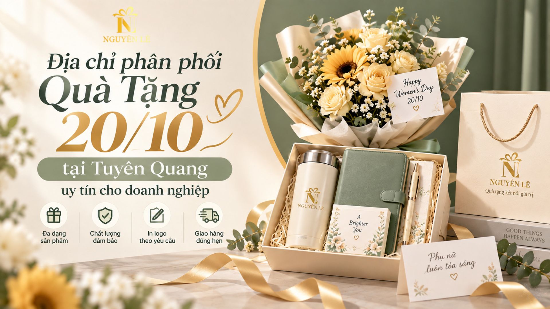 Địa chỉ phân phối quà tặng doanh nghiệp 20/10 tại Tuyên Quang uy tín cho doanh nghiệp