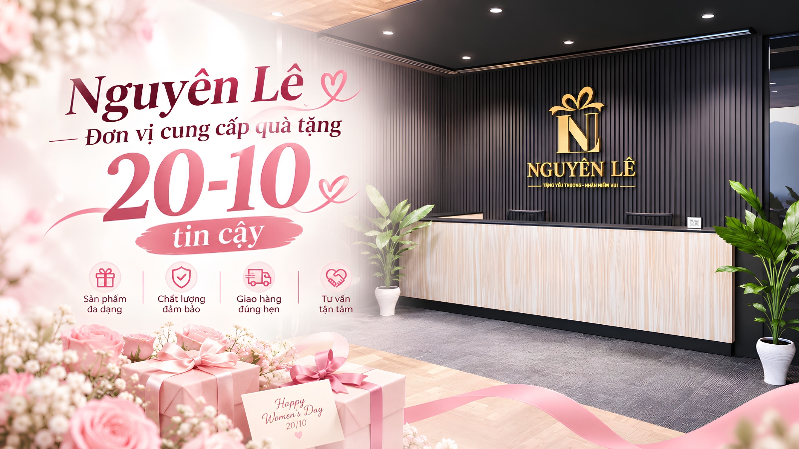 Nguyên Lê đơn vị cung cấp quà tặng 20-10