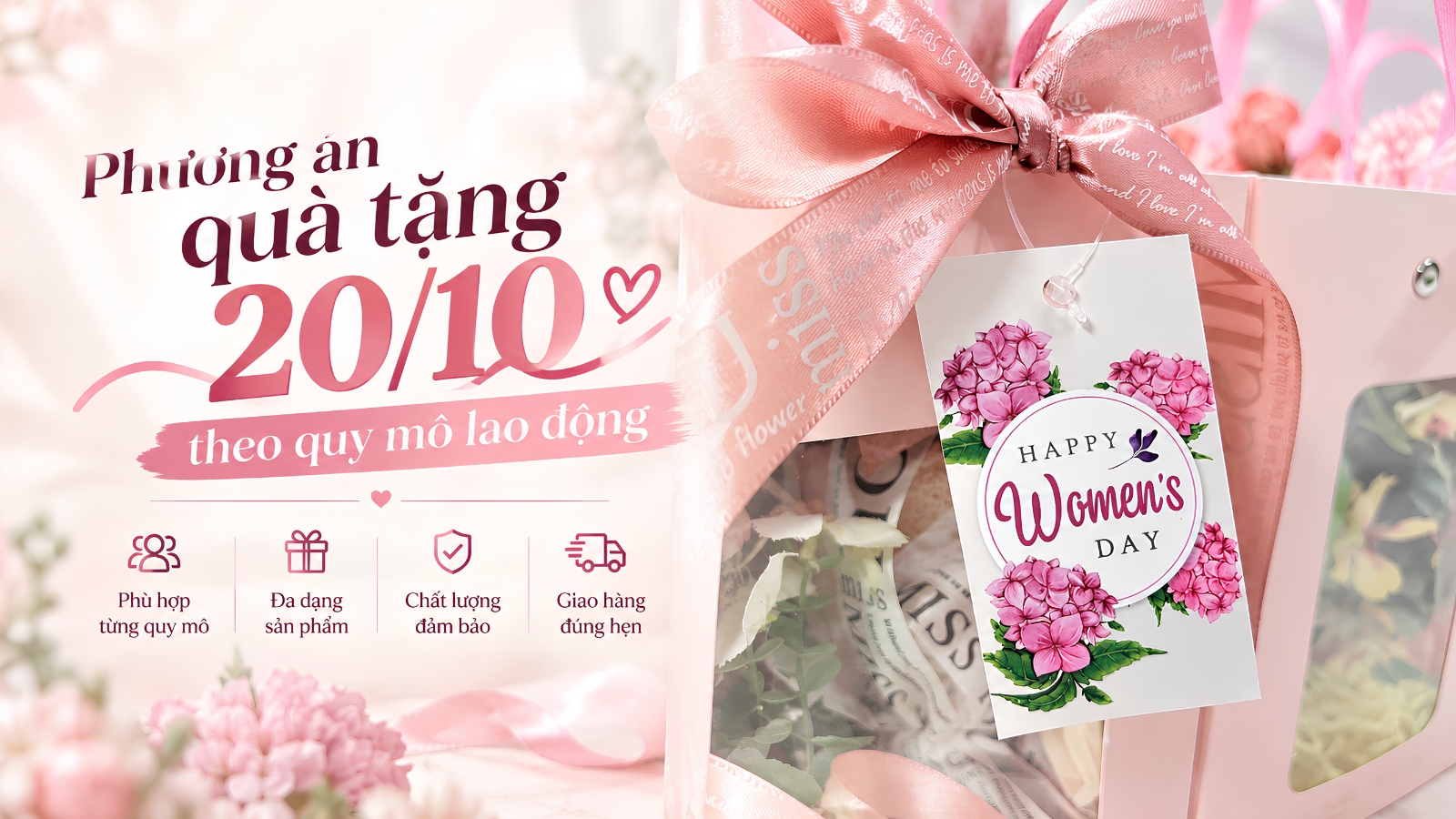 Phương án quà tặng 20-10 theo quy mô lao động