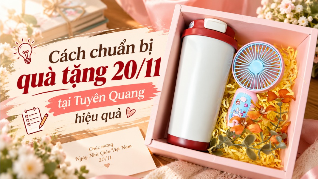 Cách chuẩn bị quà tặng 20/11 tại Tuyên Quang