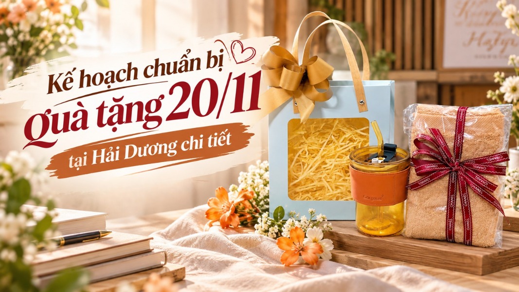 Kế hoạch chuẩn bị quà tặng 20/11 tại Hải Dương