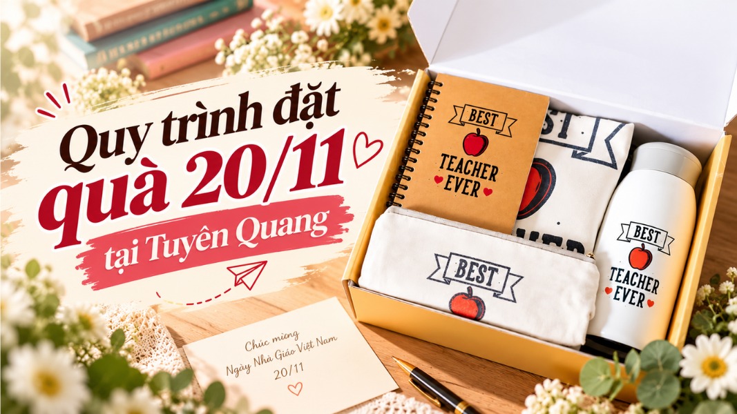 Quy trình đặt quà 20/11 Tuyên Quang